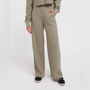 NWT BRUNETTE THE LABEL- WAFFLE WIDE PANT